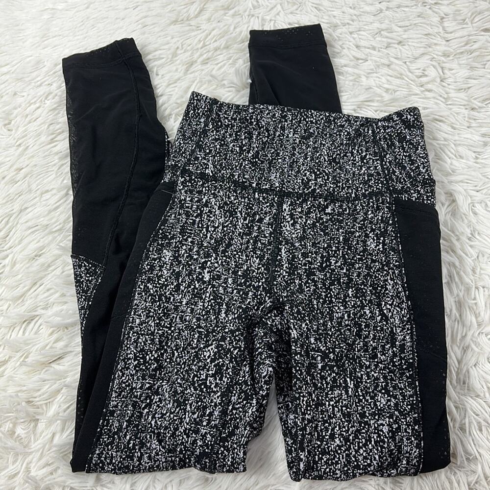 Lululemon Fit Physique Tight Luon Suited Jacquard Black White / Black